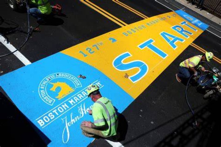 boston marathon start line